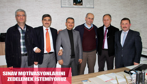 ÖĞRENCİLERİN SINAV MOTİVASYONLARINI ZEDELEMEK İSTEMİYORUZ