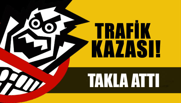 YOLA DÖKÜLEN YAKIT KAZALARA SEBEP OLDU