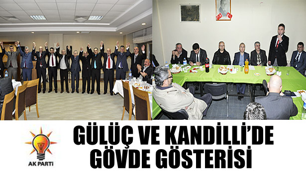 GÜLÜÇ VE KANDİLLİ'DE GÖVDE GÖSTERİSİ...