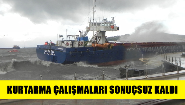 KURTARMA ÇALIŞMALARI SONUÇSUZ KALDI