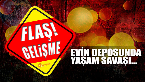 EVİN DEPOSUNDA YAŞAM SAVAŞI...