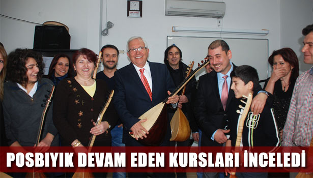 KURSLARI DENETLEDİ