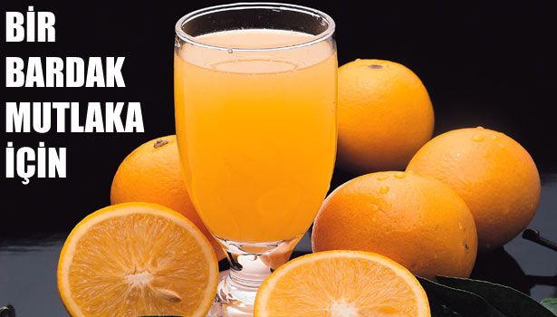 BİR BARDAK PORTAKAL SUYU GRİBİ ÖNLÜYOR