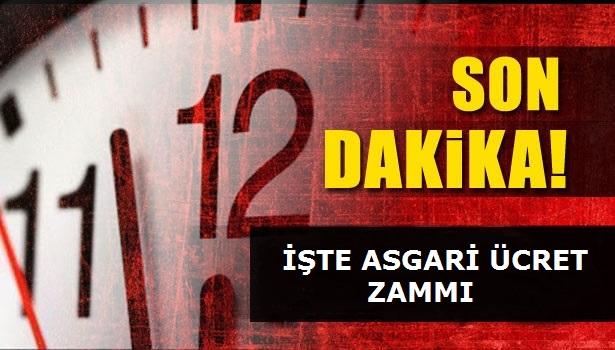 İŞTE ASGARİ ÜCRET ZAMMI!