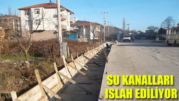SU KANALLARI ISLAH EDİLİYOR