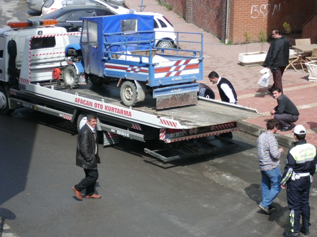 Alaplı da patpat sürücülerine izin verilmiyor