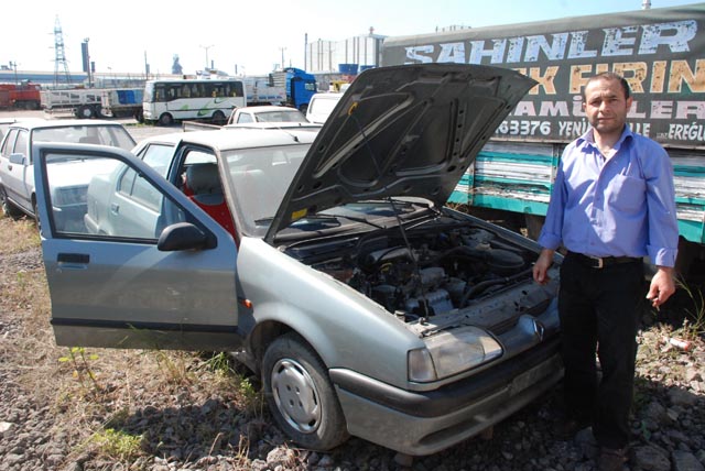 Aldıktan 15 gün sonra çalınan otomobiline Ereğlide kavuştu
