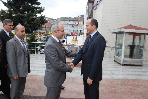 CANDAN, EREĞLİ EMNİYET MÜDÜRÜ KOÇAKI ZİYARET ETTİ..