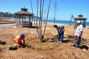 DOLGU ALANINDA ÜST YAPI ÇALIŞMASINA BAŞLANDI..