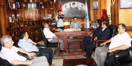 DYP GENEL BAŞKANI ÖZAÇIKGÖZ GMİS?i ZİYARET ETTİ..