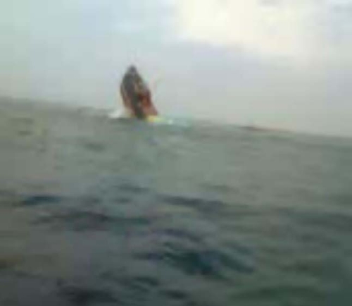 EREĞLİ AÇIKLARINDA BATAN GEMİ GÖRÜNTÜLENDİ..