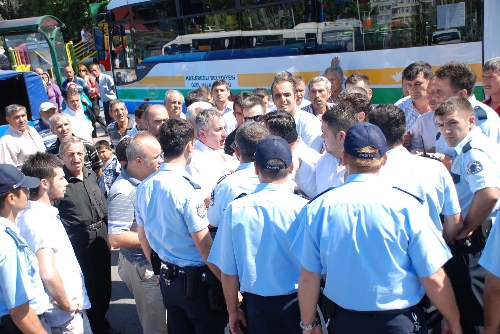 EREĞLİDE HAT TARTIŞMASI KAVGAYA DÖNÜŞTÜ..