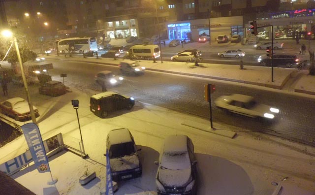 EREĞLİDE HAYAT DA TRAFİK DE FELÇ OLDU...