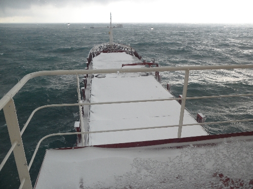 FIRTINA YÜZÜNDEN ÇALIŞMALARA ARA VERİLDİ..