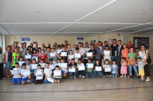 SPORCULARA SERTİFİKALARI VERİLDİ..