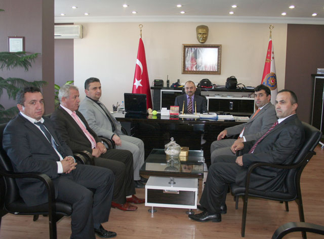 GMİS, EMNİYET MÜDÜRÜ SAZAK&8217;I ZİYARET ETTİ...