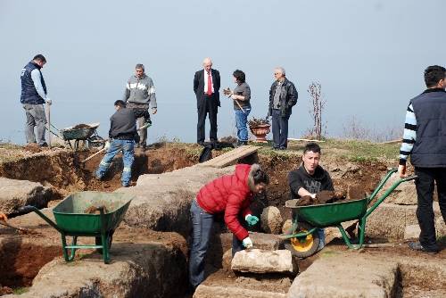 GÜLÜÇTE KAZI ÇALIŞMALARI YENİDEN BAŞLADI..
