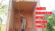ÖĞRENCİLER ORTACI OKULUNU YENİLEDİ