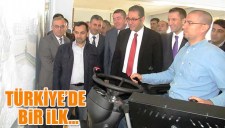 TÜRKİYE İLK KEZ SİMÜLATÖRLÜ İŞ MAKİNESİ KURSU ALAPLIDA AÇILDI