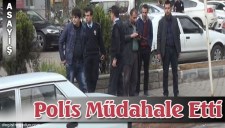 TARTIŞAN GENÇLERE POLİS MÜDAHALESİ