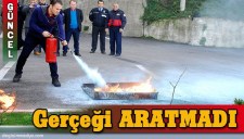 EMNİYET MÜDÜRLÜĞÜNDEN YANGIN TATBİKATI