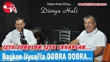 BELEDİYE BAŞKANI UYSALLA GÜNDEME DAİR...İŞTE SORULAR... İŞTE CEVAPLAR...