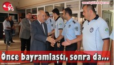 AKDEMİR ÖNCE BAYRAMLAŞTI SONRADA GELENEKSEL GÜNE KATILDI