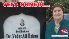 ESKİ BAKANIN EŞİNDEN VEFA ÖRNEĞİ