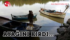 BALIKÇI, ÇAPA DEMİRİNİN KURBANI OLDU...