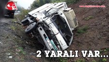 KAMYON İLE KAMYONET ÇARPIŞTI; 2 YARALI