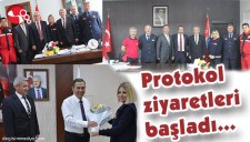 İTFAİYE PERSONELİ PROTOKOLÜ ZİYARET ETTİ