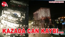 FECİ KAZADA CAN KAYBI...