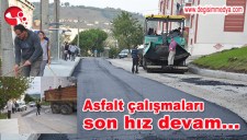 ASFALT ÇALIŞMALARI SON HIZ DEVAM EDİYOR