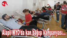 ALAPLI MYODA KAN BAĞIŞI KAMPANYASI DÜZENLENDİ