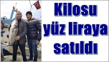 11 kiloluk levrek bin liraya satıldı
