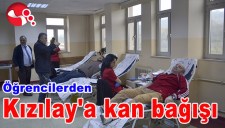 ÖĞRENCİLERDEN KIZILAYA KAN BAĞIŞI