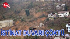 İSTİNAT DUVARI ÇÖKTÜ...