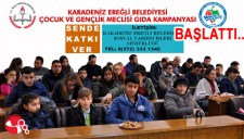 ÇOCUK VE GENÇLİK MECLİSİ, GIDA KAMPANYASI BAŞLATTI