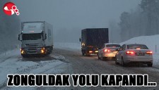 ZONGULDAK YOLU KAPANDI...