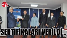 SERTİFİKALARI VERİLDİ...