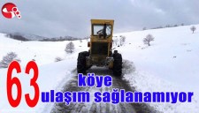 ZONGULDAKTA 63 KÖYE ULAŞIM SAĞLANAMIYOR