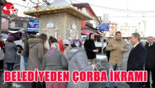 BELEDİYEDEN ÇORBA İKRAMI