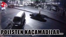 ACEMİ HIRSIZLAR POLİSTEN KAÇAMADI...