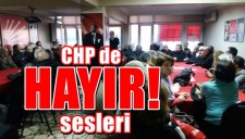 CHP de Hayır sesleri