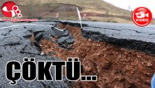 Trafiğe açılacaktı, ÇÖKTÜ...