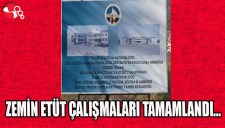 ZEMİN ETÜT ÇALIŞMALARI TAMAMLANDI...