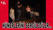 HÜNERLERİNİ SERGİLEDİLER...