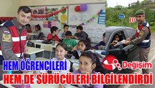 HEM ÖĞRENCİLERİ HEM DE SÜRÜCÜLERİ BİLGİLENDİRDİ