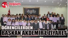 ÖĞRENCİLERDEN BAŞKAN AKDEMİRE ZİYARET