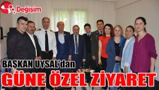 BAŞKAN UYSALdan GÜNE ÖZEL ZİYARET
